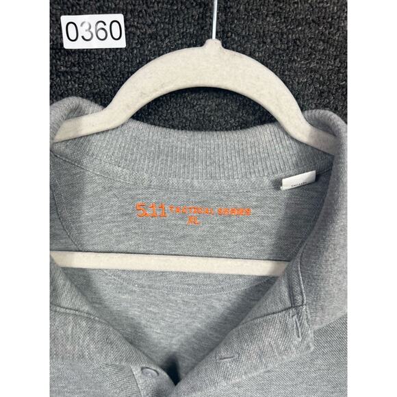 5.11 Tactical Performance Polo Shirt Mens Size XL Gray Short Sleeve Outdoors - Picture 3 of 12